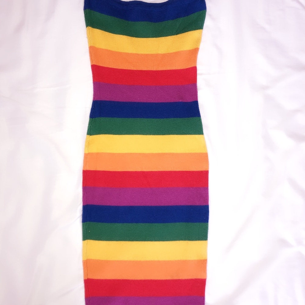 Rainbow Bodycon Dress
